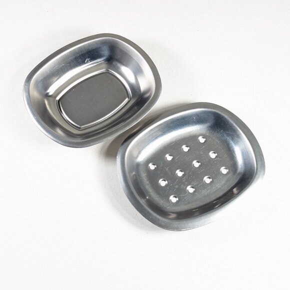 2-part stainless steel soap dish - Picture 1 of 9